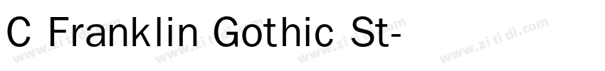 C Franklin Gothic St字体转换